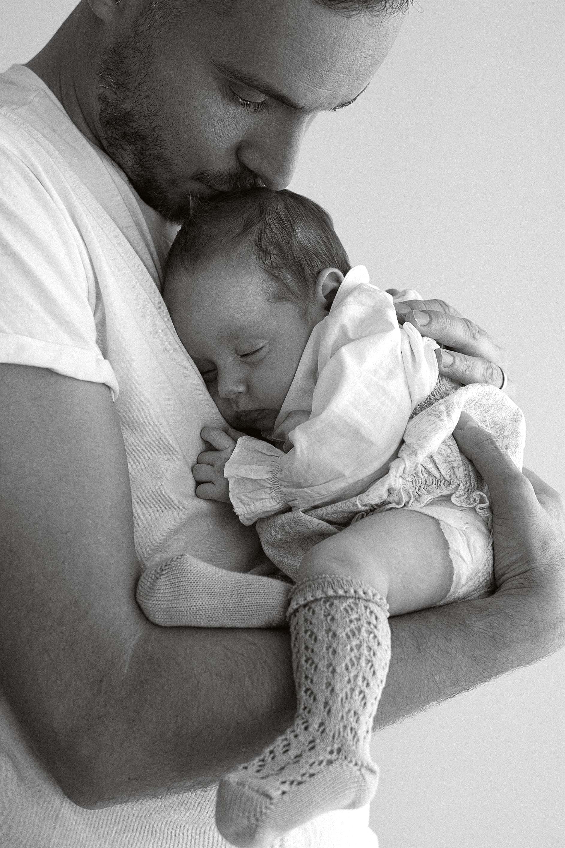 Baba ve bebek fotoğrafı